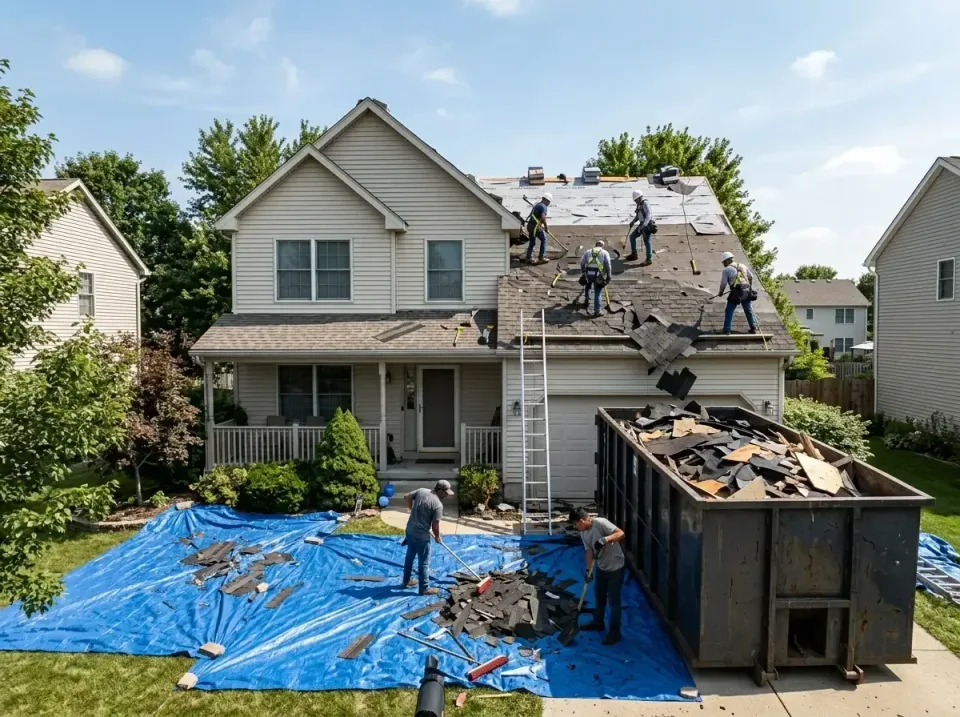 roof-replacement-debris-remova-004 — frequently asked questions, Cheapest Dumpster Rentals in Mount Morris, IL